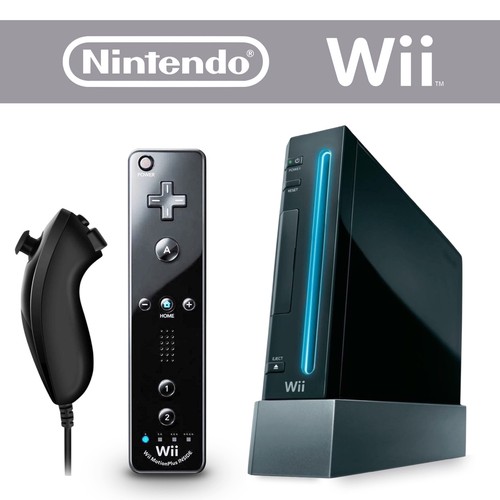 Nintendo wii konsole schwarz - wii, +