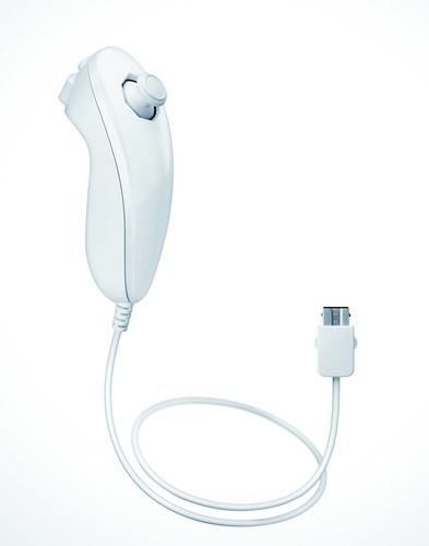 Wii nunchuk controller white - wii,